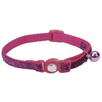 Coastal Fashion Safe Cat безопасный ошейник для котов 1смХ30см , розовый.